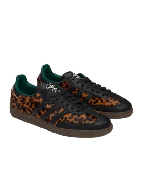 Adidas Original Samba "Black Green Leopard"